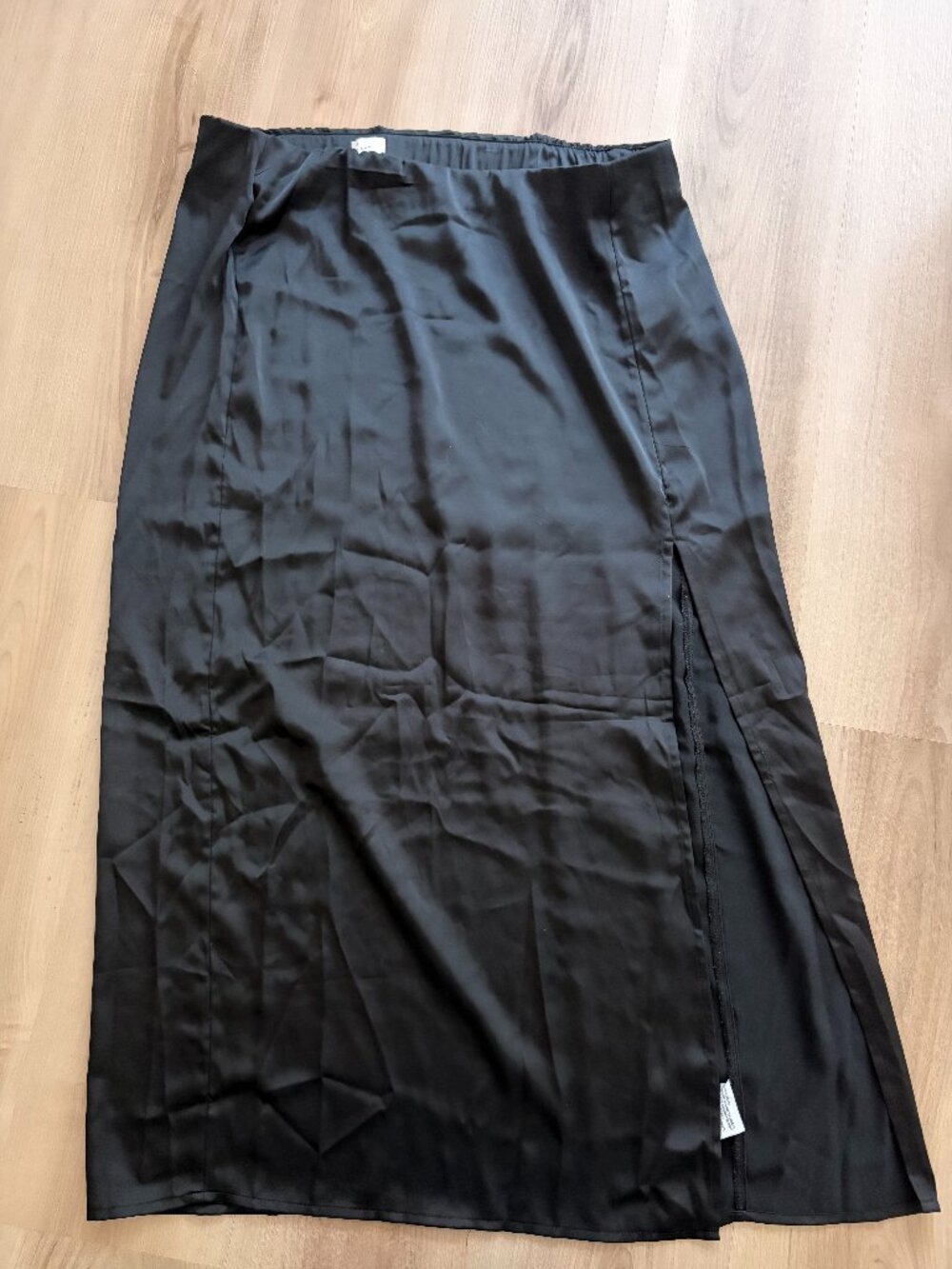 a new day Black Satin Maxi Skirt